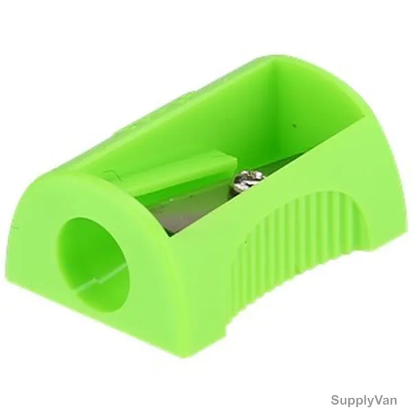 Deli Pencil Sharpener, E0531, 1 Hole, 8MM Hole Dia, Green, 48 Pcs/Set