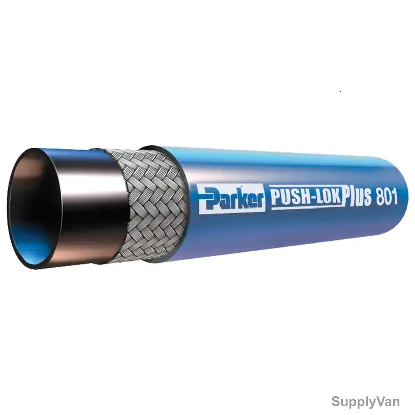 Parker Push-Lok Low Pressure Hydraulic Hose, 801PLUS-16-BLK-RL, 1 Inch Inside Dia x 32.5MM Outside Dia, 50 Mtrs Hose Length, 200 PSI