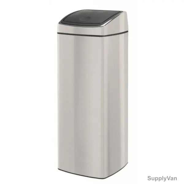 Brabantia Touch Bin, 384929, 25 Litres, Rectangle, Fpp, Matt Steel