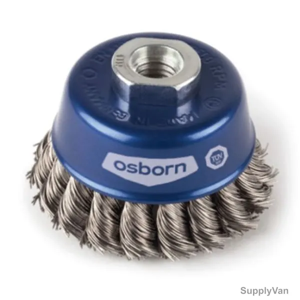 Osborn Wire Cup Brush, 9906-033125, Knotted, 65x90MM