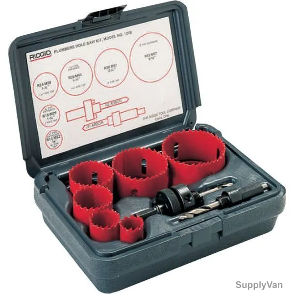 Ridgid Hole Saw Kit, 81490, 8PCS