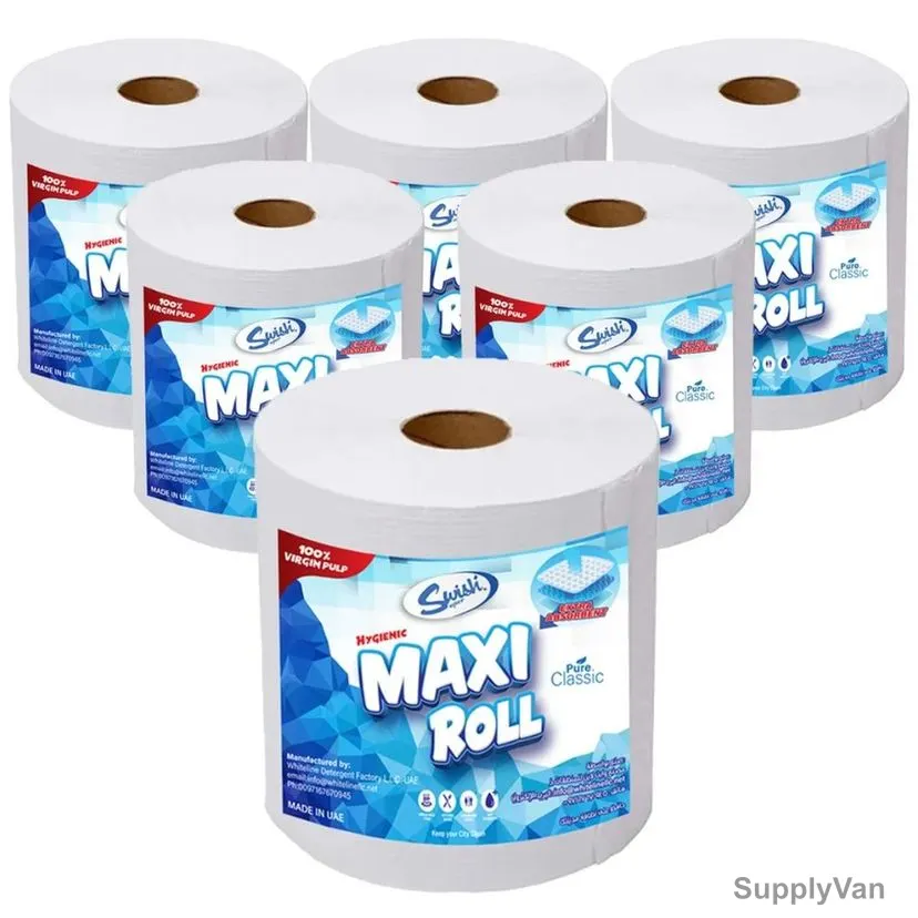 Swish Kitchen Paper Towel Tissue Roll, Embossed, 2 Ply, 600GM, 6 Pcs/Pack — image 1