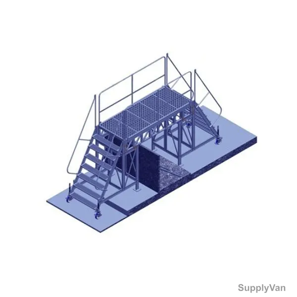 Topman Rolling Staircase Ladder With 2.75 Mtrs Gangway, RSAL, Equitti, Aluminium, 1750MM Platform Height, 950MM Platform Width