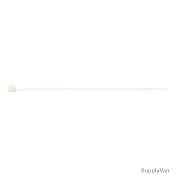 Wurth Cable Tie With Plastic Latch, 7.8MM Width x 180MM Length, Natural, 100 Pcs/Pack — image 1