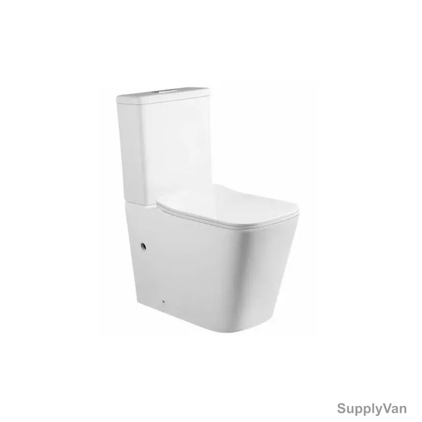 Sonet Two-Piece S-Trap Water Closet, 2061, Quadra, Ceramic, 81CM Height x 64CM Width x 37CM Length, White