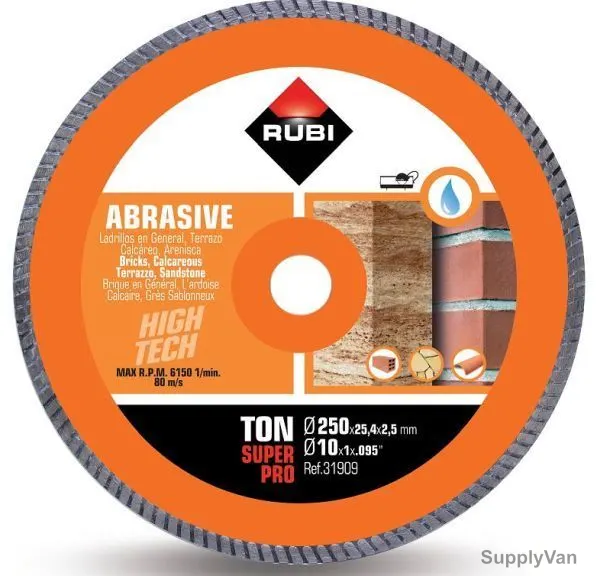 Rubi Diamond Blade, 031909, 250MM