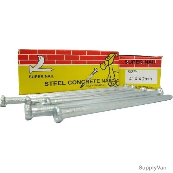 Super Concrete Nail, SH-SCN-4, Steel, 4 Inch