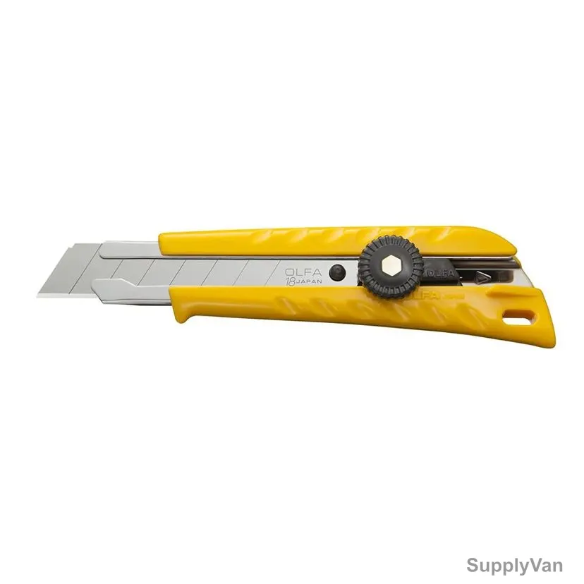 Olfa Heavy Ratchet-Lock Snap-Off Utility Knife, L-1, 18MM, Yellow — image 1
