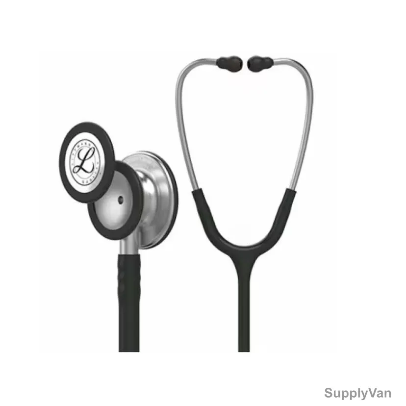 3M Littmann Classic III Monitoring Stethoscope, 5620, 27 Inch Length, Black/Silver — image 1
