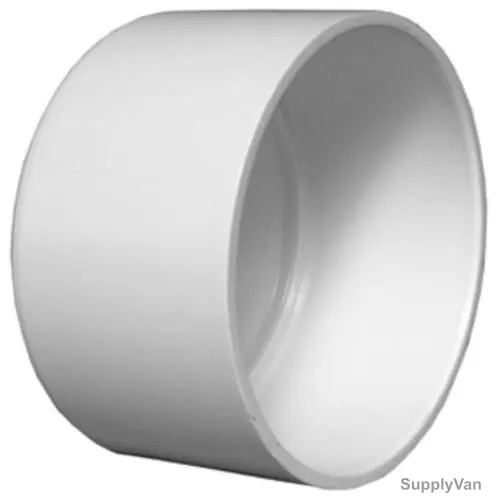 Gf High Pressure End Cap, UPVC, 4 Inch