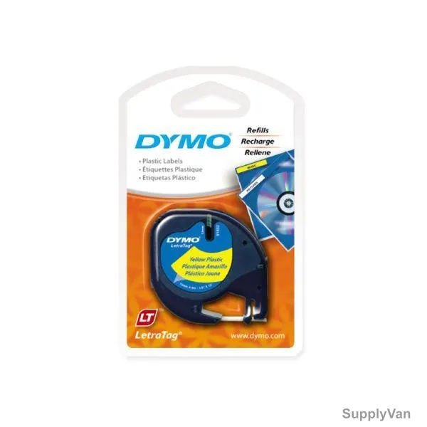 Dymo Label Tape, DYS0721620, LetraTag, 4 Mtrs