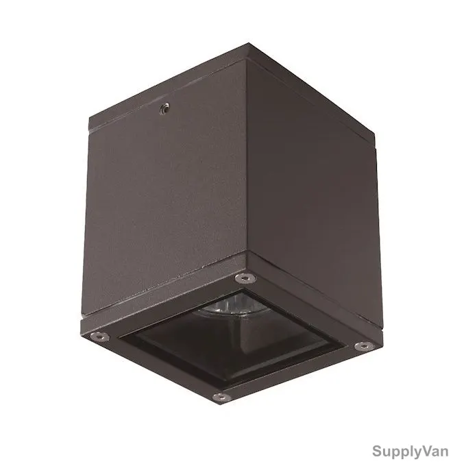 Creo Light Round Ceiling Light, ASCLR091065G, PAR16, 10W, IP65, Dark Grey