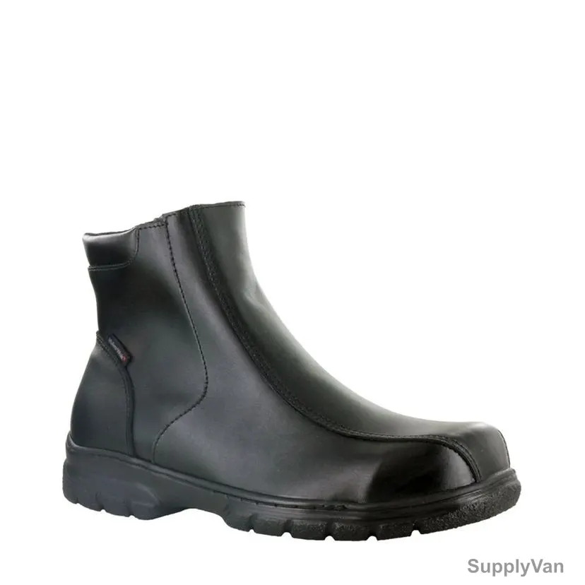 Mellow Walk Safety Shoes, QUENTIN-547049, Leather, Size39, Black
