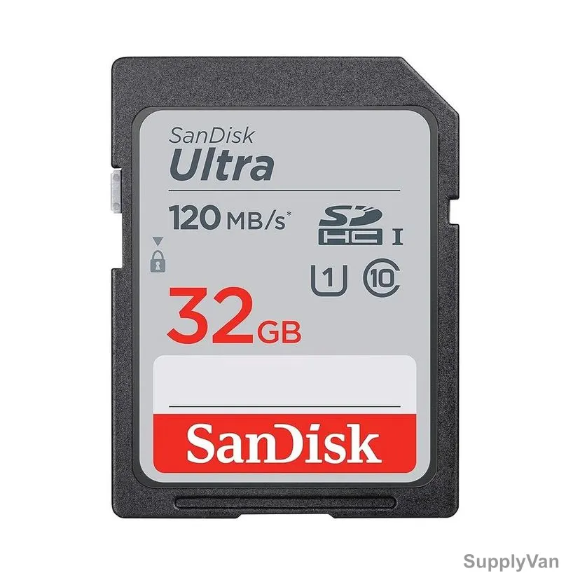 Sandisk Ultra SDHC UHS-I Memory Card, 120 MBPS Transfer Rate, 32 GB Memory Capacity