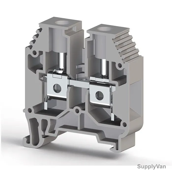 Klemsan Feed Through Terminal Connector, 304160, AVK16, 600V, 85A, 16 SQ.MM, Grey