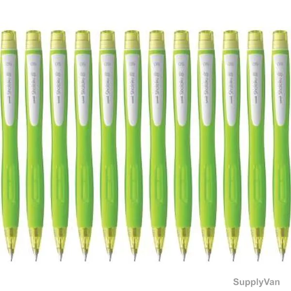Uni-Ball Shalaku S Mechanical Pencil, M5-228-GNL, 0.5MM Tip Size, Light Green, 12 Pcs/Pack