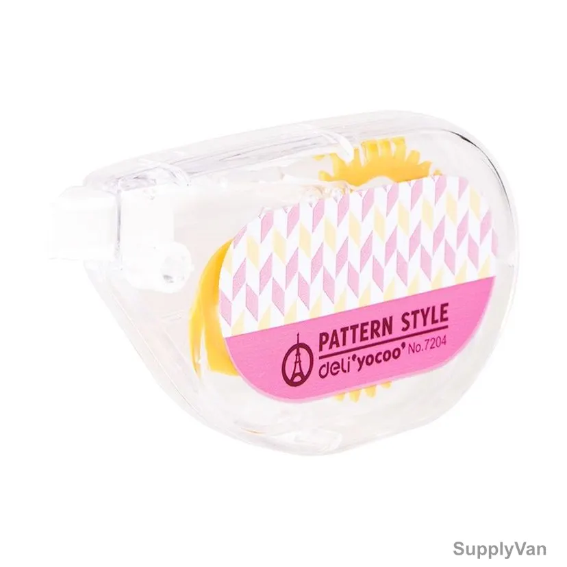 Deli Correction Tape, E7204, 5MM x 8 Mtrs, Red