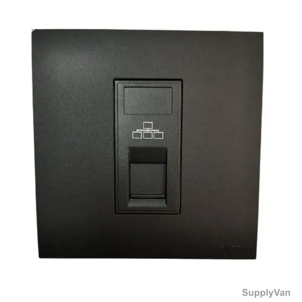 Afanar Data Socket, RB137, Cat 6, 1 Gang, Black