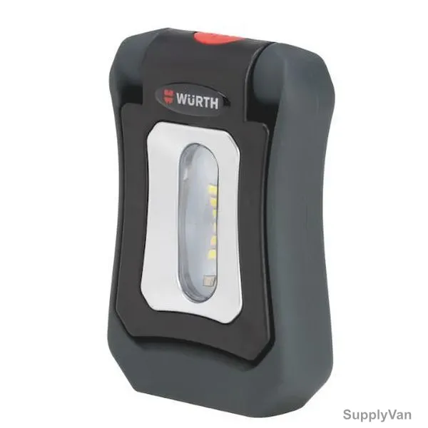 Wurth Cordless LED Hand-Held Lamp, WLH-1-4, 3.7VDC, 250 LM, Lithium Ion, Black — image 1