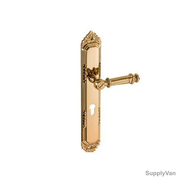Doganlar Door Handle, Ekselans-Xl, Zinc, Gold