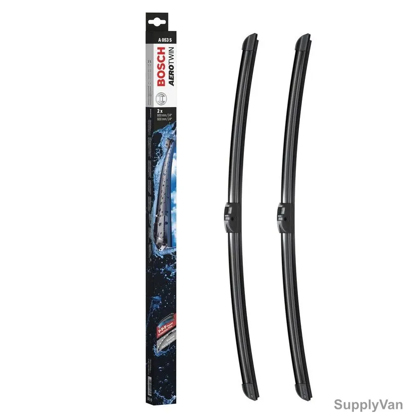Bosch Windscreen Wiper Blade, 3397009053, Aerotwin, 24/24 Inch, Black, 2 Pcs/Set