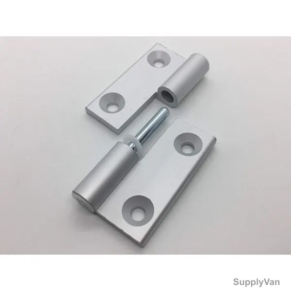 Extrusion Right Detachable Hinge, 20 Series, 4 Hole, Aluminium, 47 x 36MM