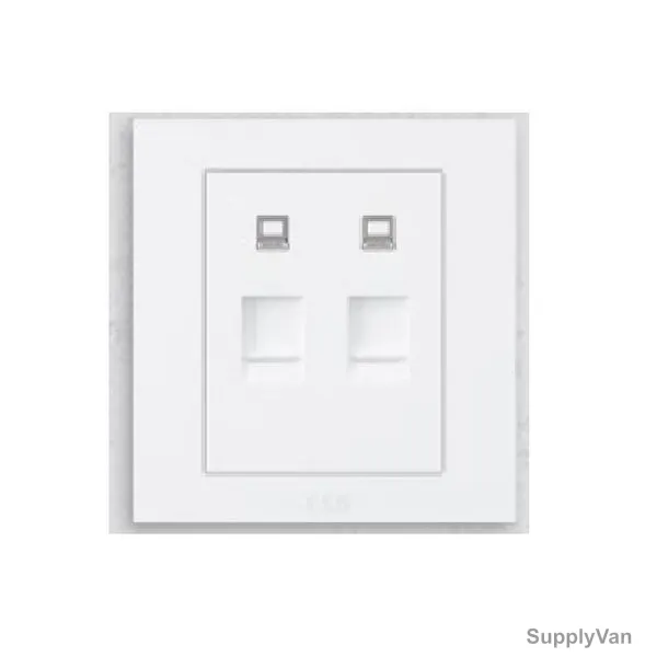Abb Telephone Outlet Socket, BH332, Kalo, 2 Gang, 35MM