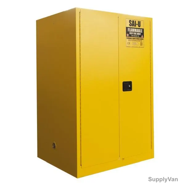 SAI-U Safety Cabinet, SC0090Y, Double Door, 90 Gallon, Yellow — image 1