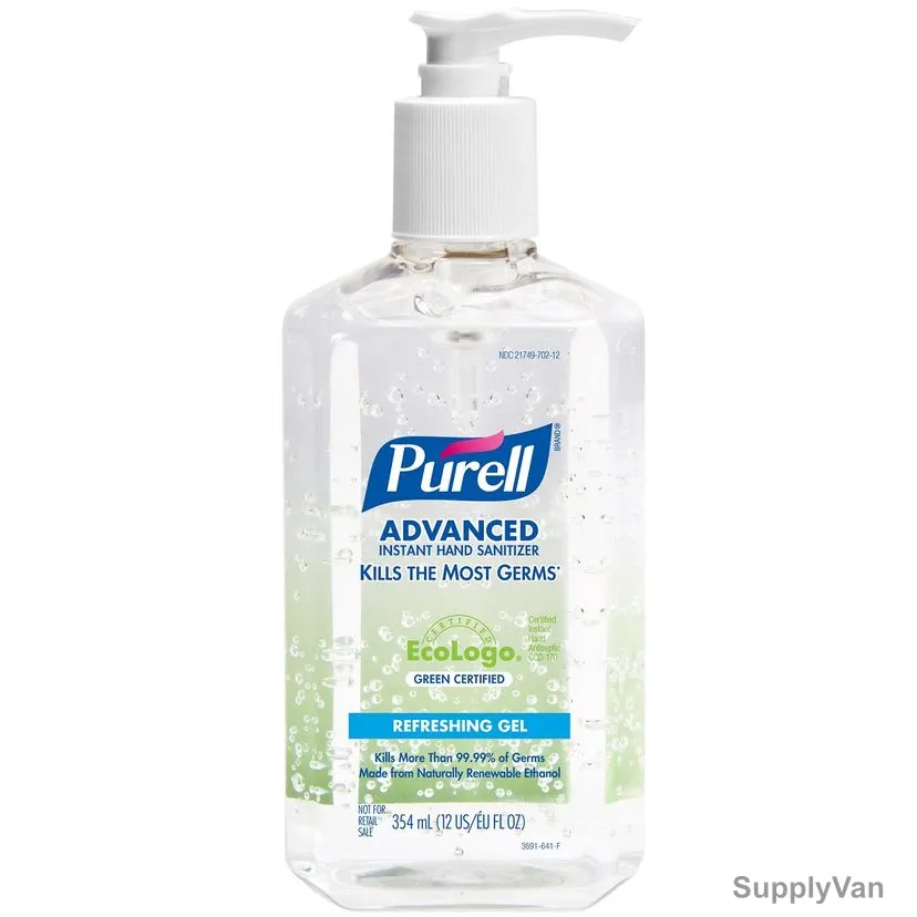 Purell Advanced Green Certified Hand Sanitizer Gel, 3691, 354ML