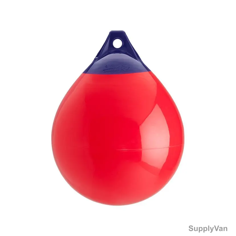 Polyform Buoy, A-3, A Series, Vinyl, 17 Inch Dia x 23 Inch Length, Red — image 1