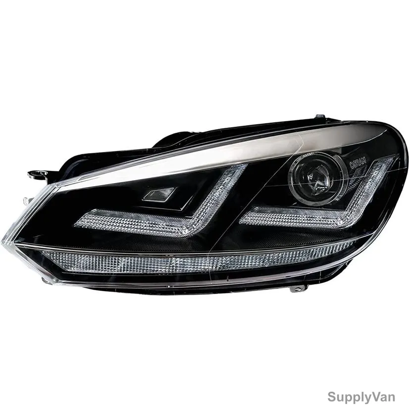 Osram Halogen Headlight For VW Golf VI, LEDHL102-CM LHD, LEDriving Xenarc, 12V, 25W, Chrome