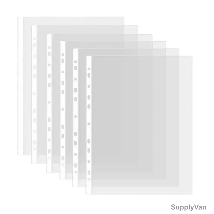 Nia Reinforcement Punched Pocket Folder, 11 Holes, 80 Micron, 100 Pcs/Pack