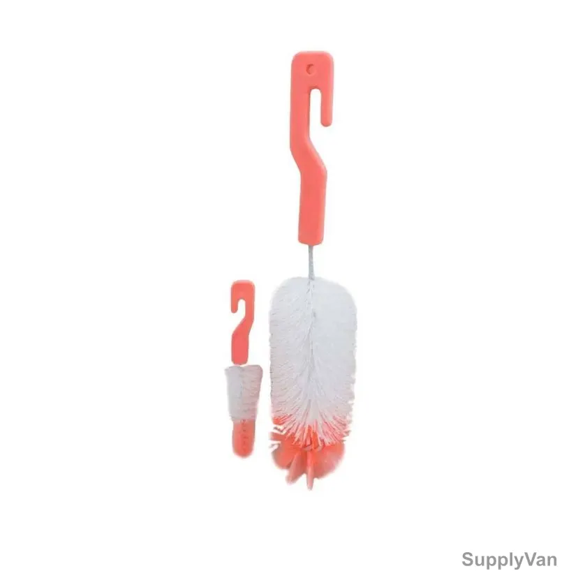 Akc Bottle Cleaning Brush, BB10, 15-35CM Adjustable Length, Pink/White