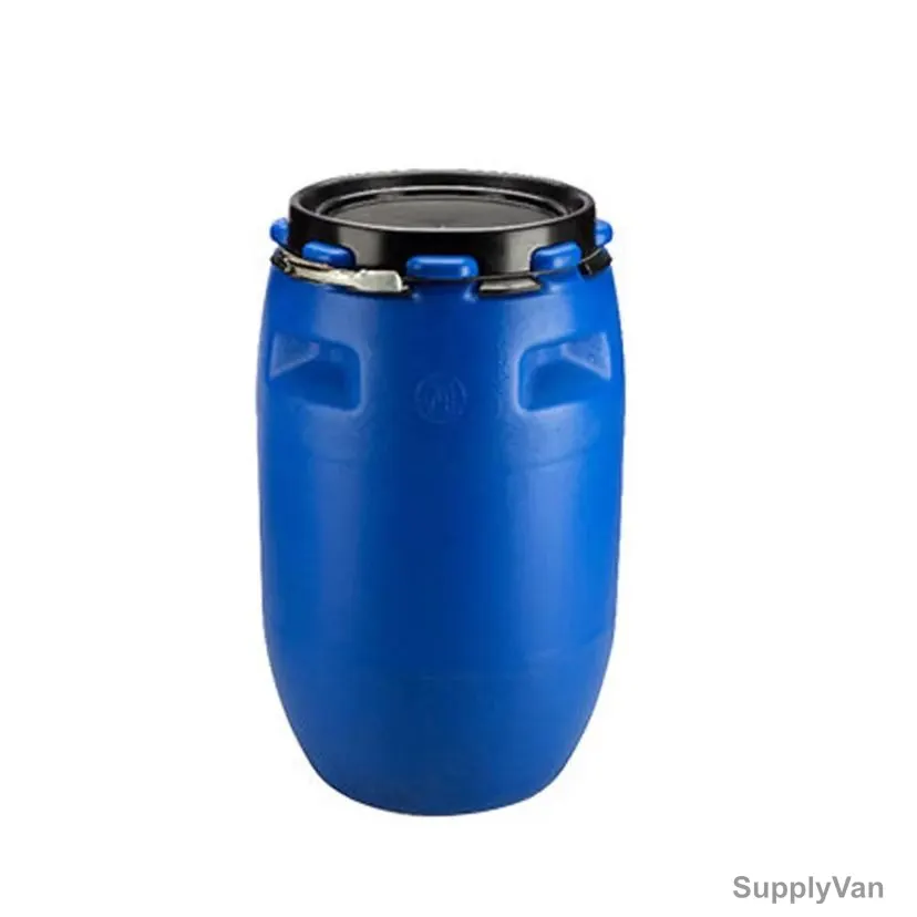 Palletco Open Top Drum With Lid, 460MM Width x 840MM Height, 120 Ltrs Capacity, Blue