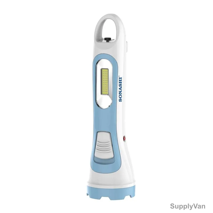 Sonashi Rechargeable LED Torch, SPLT-107, 4V, 400mAh, Blue