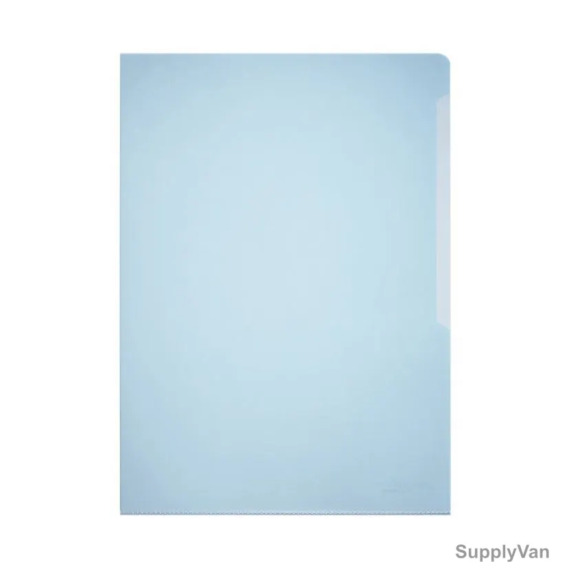 Durable Transparent File Folder, 233906, PVC, A4, Blue, 50 Pcs/Box
