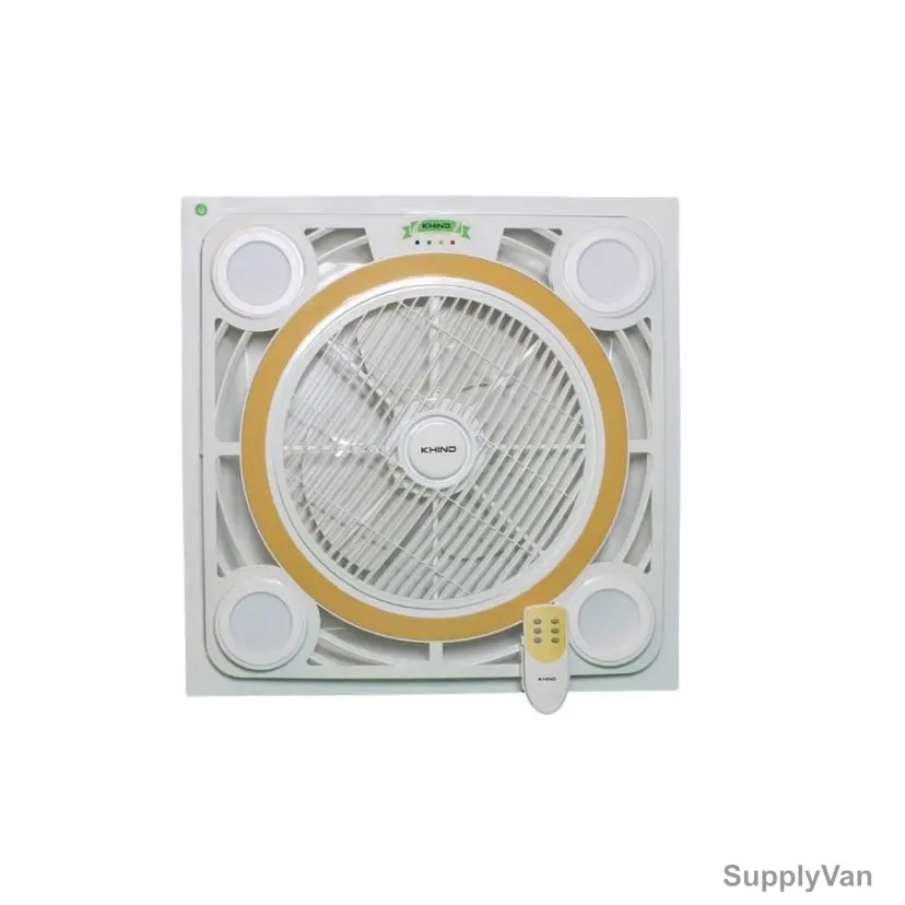 Khind Air Circulator Ceiling Fan, ACF-14-LED, 220-240V, 85W, 14 Inch, Gold
