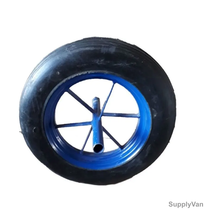 Apex Wheelbarrow Tire, 14 x 4 Inch, Solid Rubber