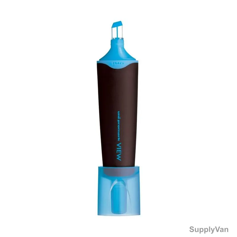 Uni-Ball Mega View Highlighter, USP200-BE, 5.0MM Tip Size, Blue, 12 Pcs/Pack