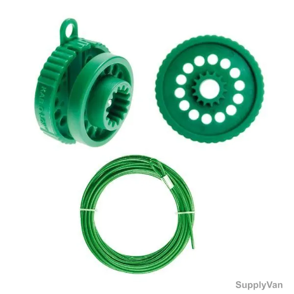 Kab-O-Lok Cable Lockout Set, 39269099, 10 Mtrs, Green, 3 PCS/Set