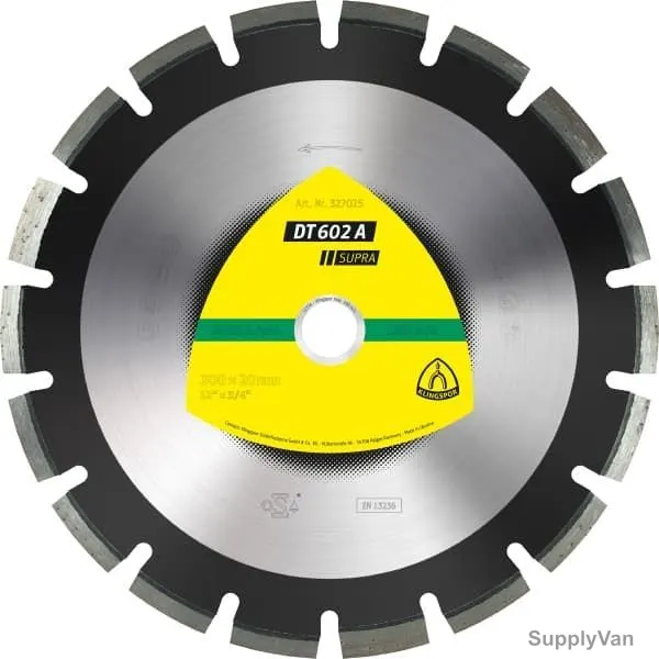 Klingspor Supra Diamond Cutting Blade, DT602A, 20 x 400MM