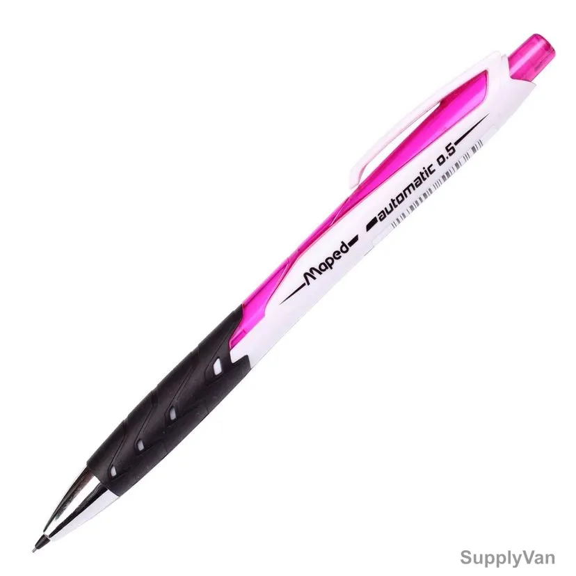Maped Automatic Mechanical Pencil, MD-559536, Black'Peps, 0.5MM Tip Size, Pink, 12 Pcs/Pack