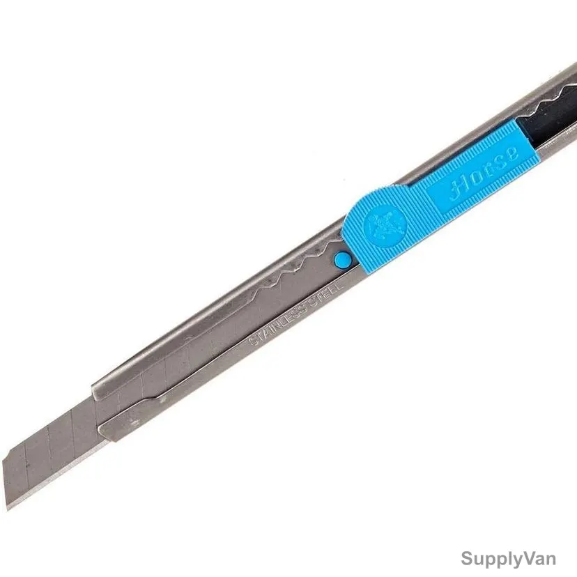Horse Cutter Knife With Blade, 9 x 85MM, Blue and Silver, 5 Pcs/Pack