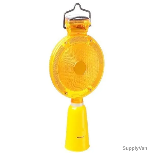 Solar Flashing Light With 6 LED Light, IMR, 7 Inch, Amber