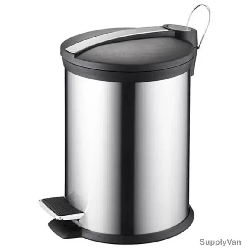 Swish Pedal Trash Bin, Stainless Steel, 20 Ltrs, Silver — image 1
