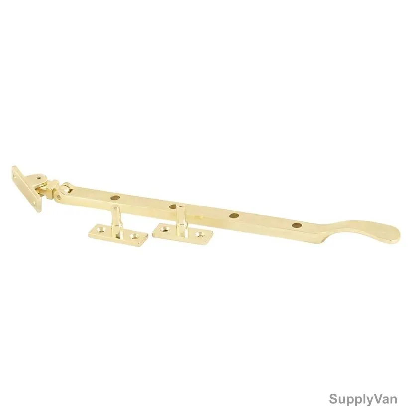 ACS Window Stay and Fastener, M-122-STB-BP, Zinc, Gold