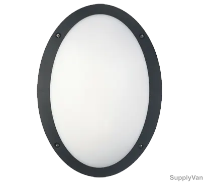 Syv Wall Light, Leader Oval, 23W, 50-60Hz, Black and White