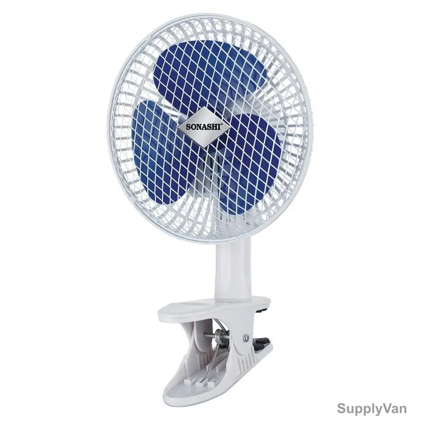 Sonashi Clip Fan, SF-8009-C, 7 Inch, 23W, Blue