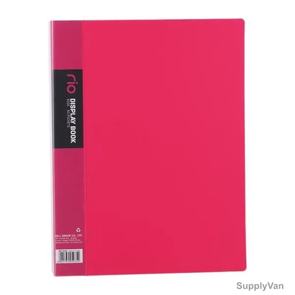 Deli Display File, E5035, Rio, 60 Pocket, Red