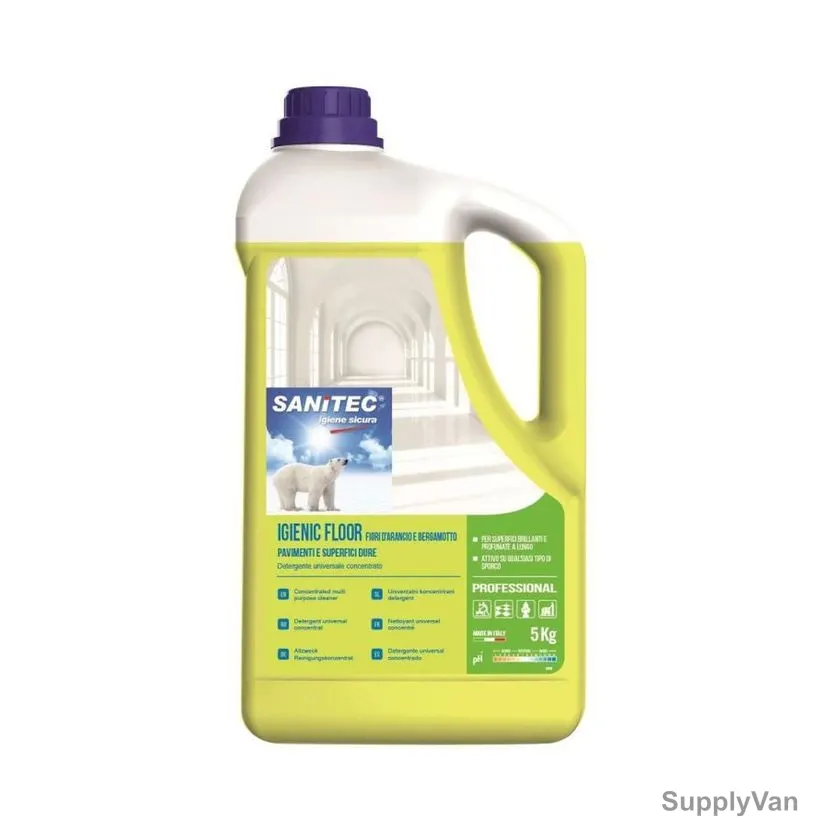 Sanitec Multi-Purpose Concentrated Floor Cleaner, SN08-5, Citrus, 5 Kg